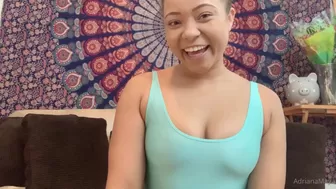 Adriana Maya aka adrianamaya onlyfans  in stockings teased pussy lying on her back