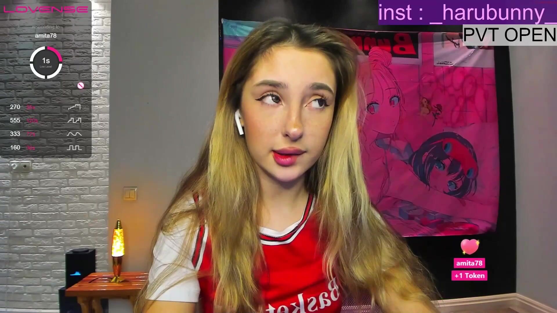 Harubunny chaturbate fascinating passion masturbates shaved pussy